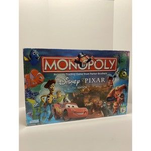Monopoly Disney Pixar Edition Hasbro Board Game (2007) Parker Brothers